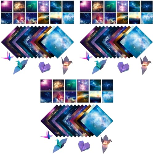 HASTHIP® 100 Sheets Double Sided Origami Paper for Kids Grown-ups 12 Vibrant Designs Beautiful Galaxy Outer Space Easy Folding Scrapbook Arts Crafts School 6x6 inch 300PCS HASTHIP® 100 Sheets Double Sided Origami Paper for Kids Grown-ups 12 Vibrant Designs Beautiful Galaxy Outer Space Easy Folding Scrapbook Arts Crafts School 6x6 inch 300PCS